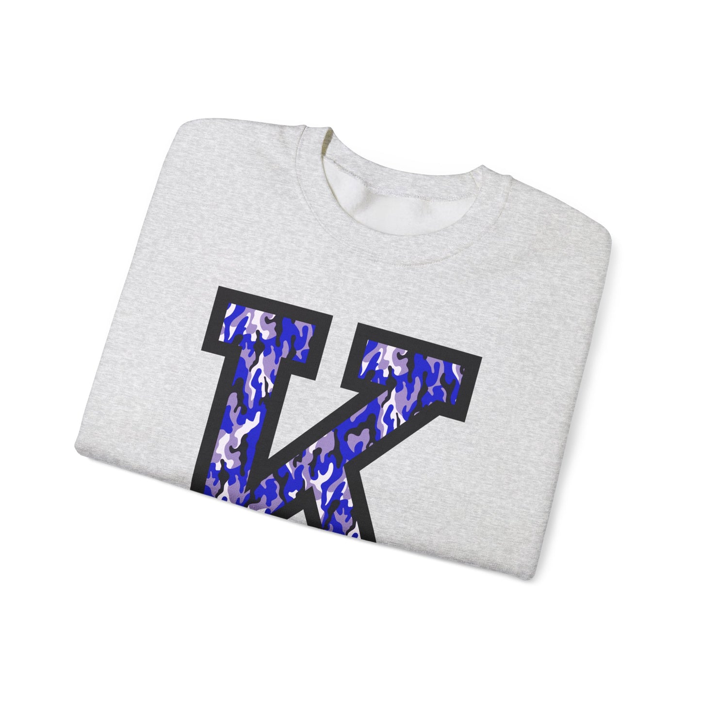 Big K Blue Camouflage Crewneck Sweatshirt