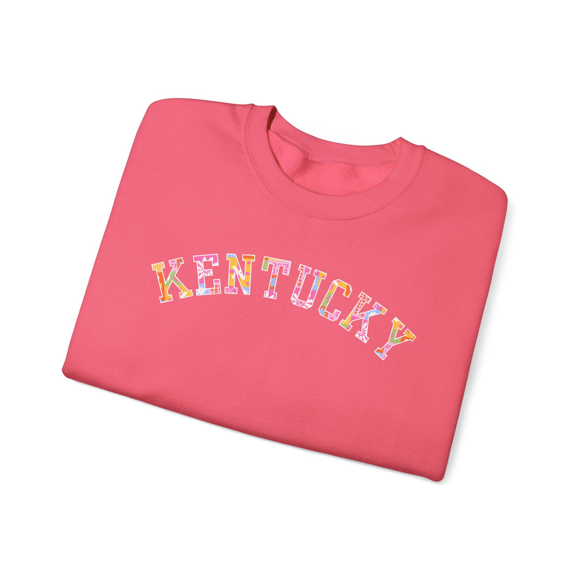 Kentucky Floral Patchwork Crewneck