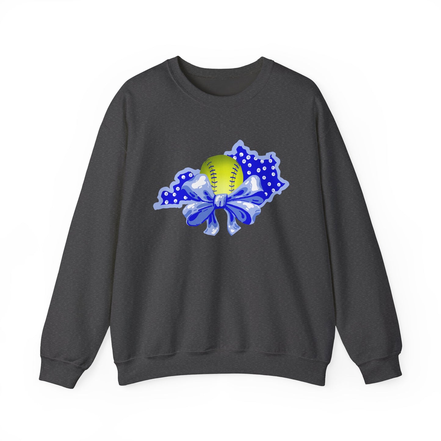 Softball and Bows Kentucky Crewneck