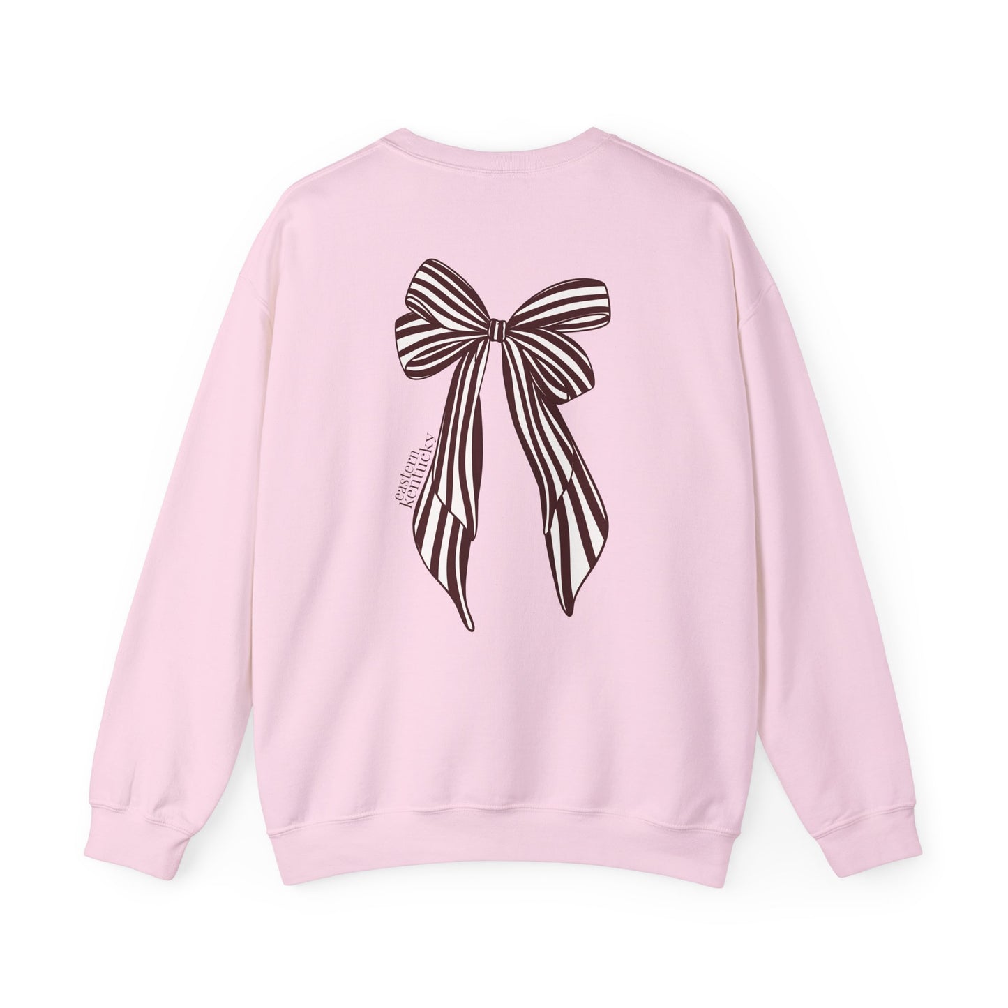 Eastern Kentucky University Striped Bow Crewneck