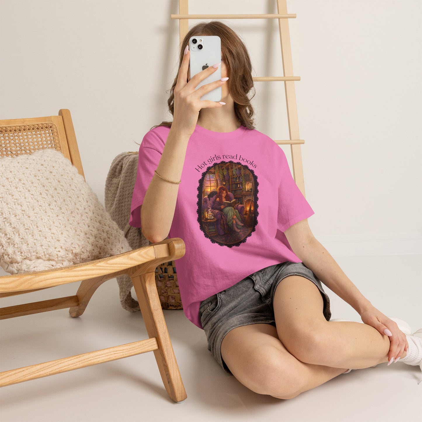 Hot Girls Read Books Tshirt | Andi B. Designs
