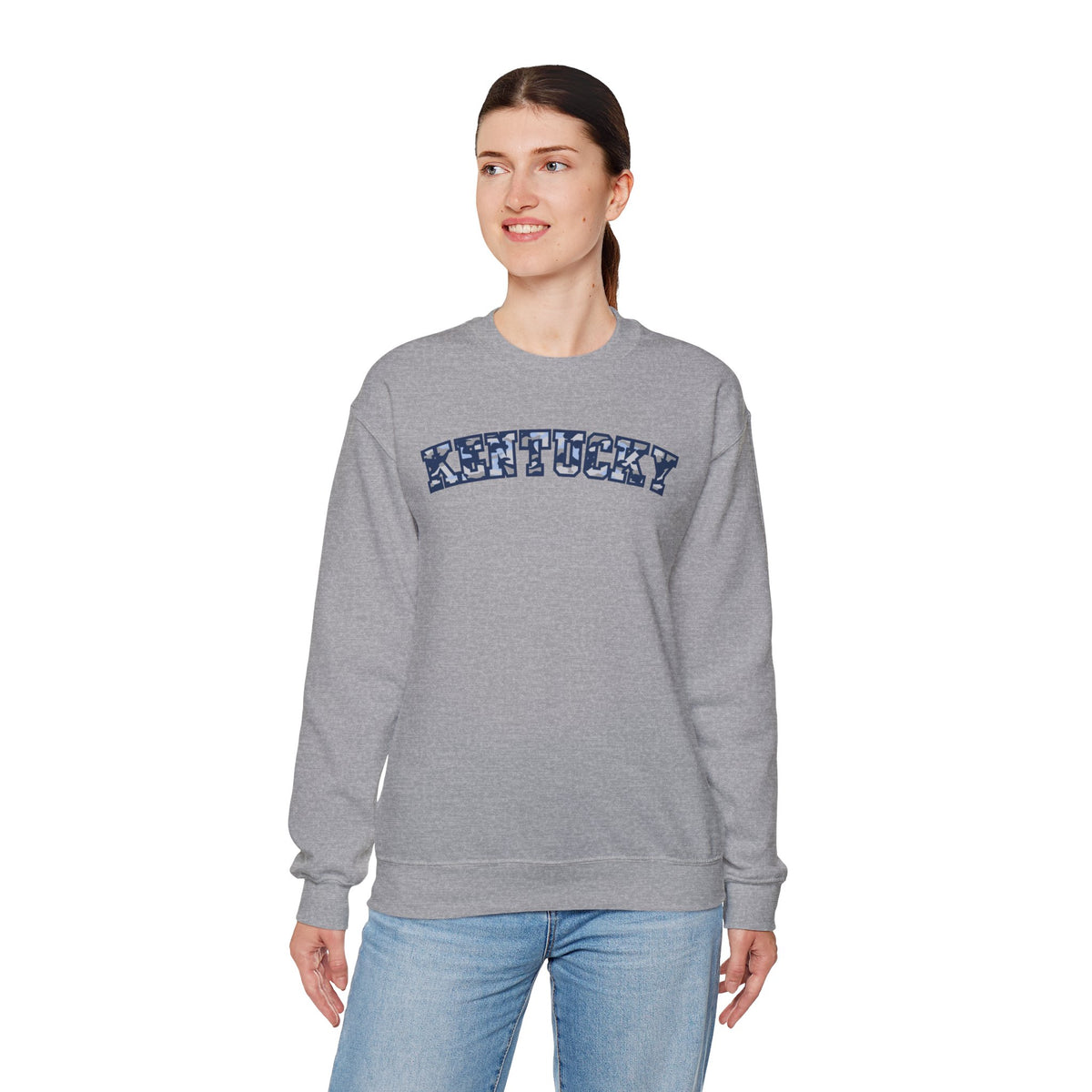 Kentucky Blue Grey Camo Sweatshirt