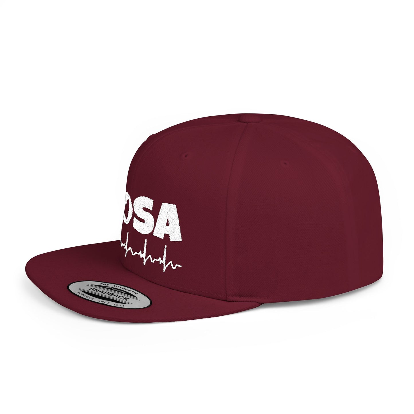HOSA Heartbeat Flatbill Snapback - White Font