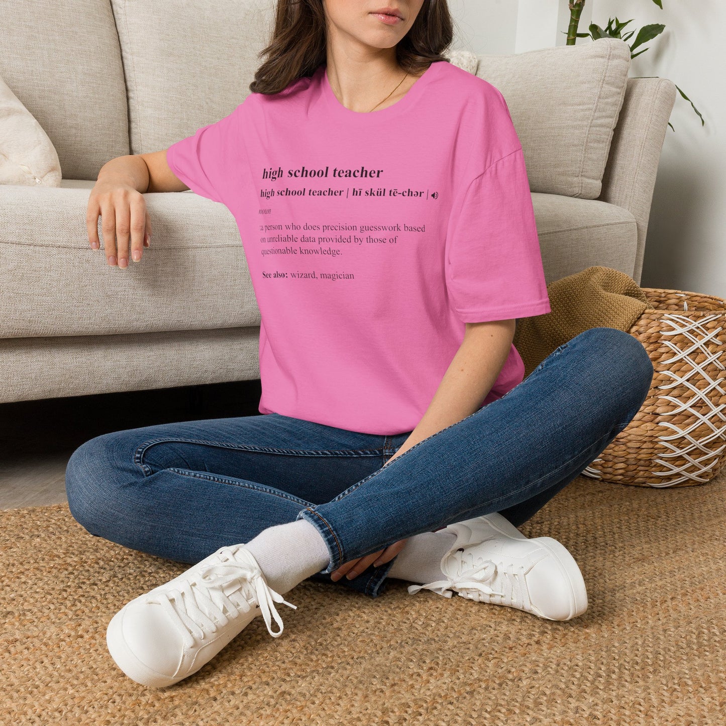 Teacher Definition T-Shirt — 'high school teacher' Funny Dictionary Tee
