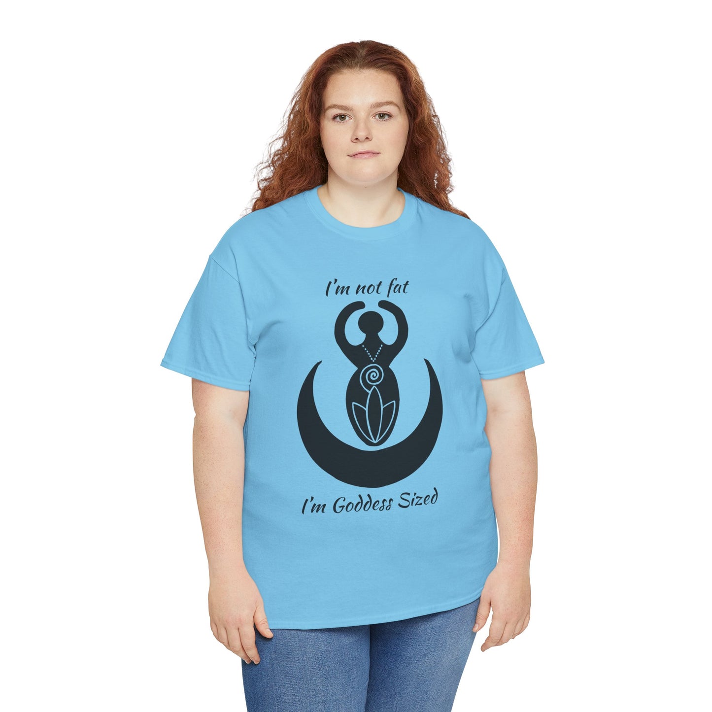 Goddess Tee #2 — "I'm Not Fat, I'm Goddess Sized" Women's Empowerment T-Shirt | Andi B. Designs
