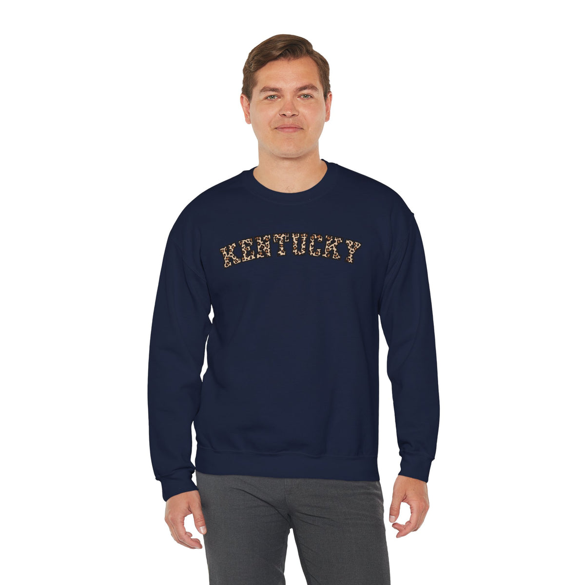 Kentucky Leopard Crewneck Sweatshirt