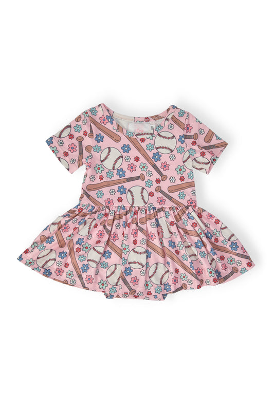 Batter Up S/S Twirl Bodysuit