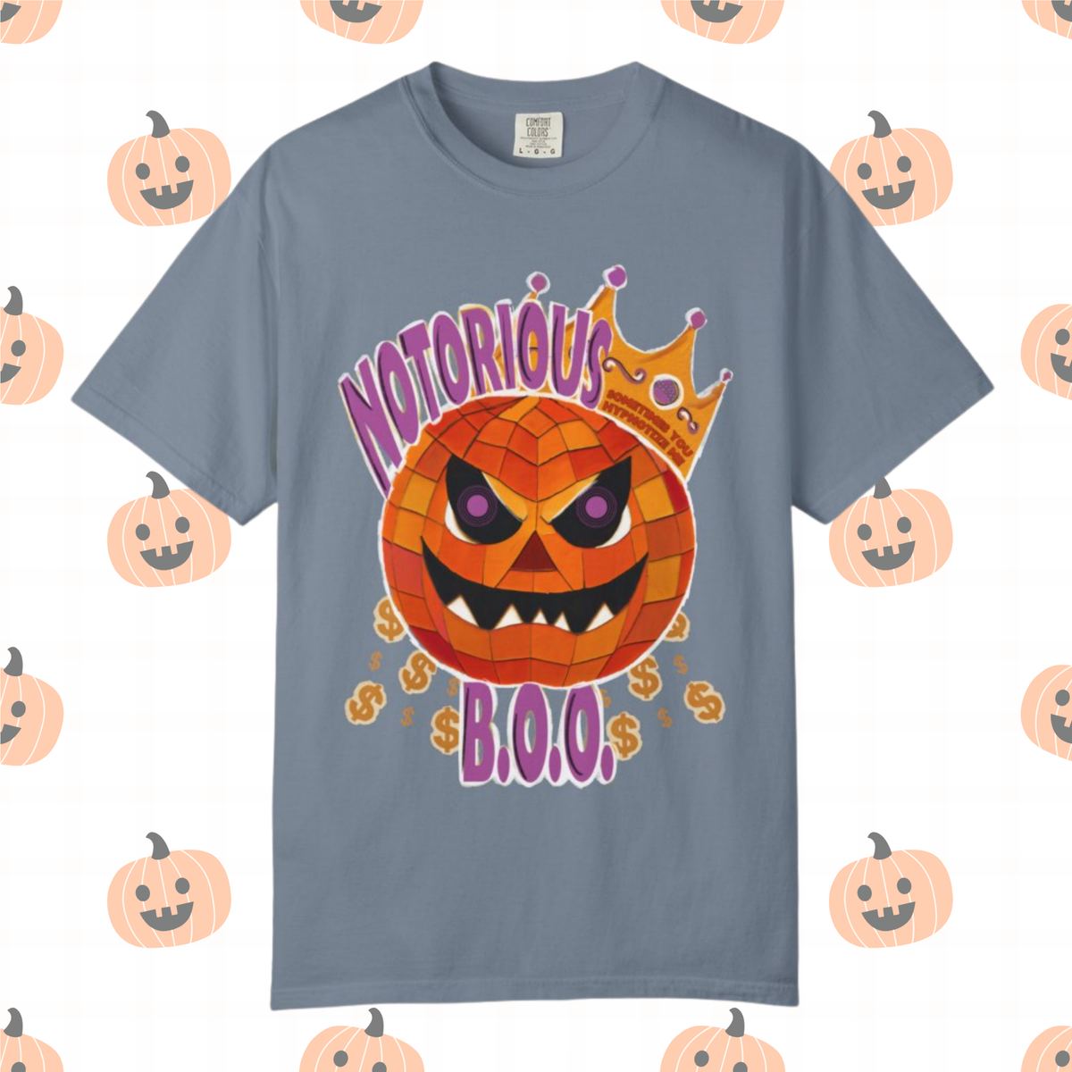 Notorious B.O.O. T-shirt | Halloween Jack-o'-Lantern Design
