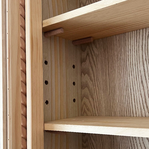 Turned Wood Frame Wall Cabinet