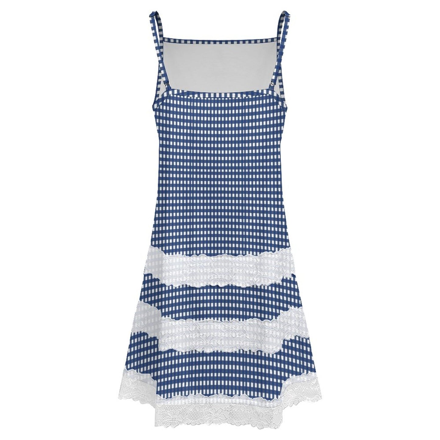Kentucky Blue Lace Trimmed Camisole Dress