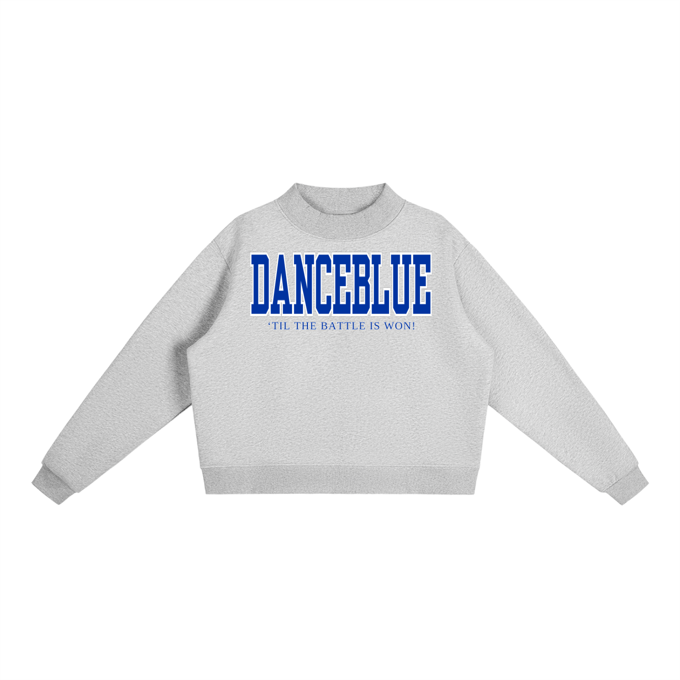 DanceBlue Mock Neck - Blue w/White Font