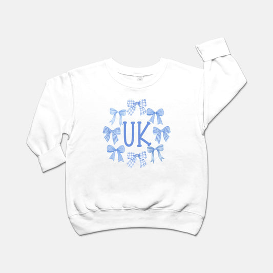 Kentucky Kids Circle Bow Crewneck